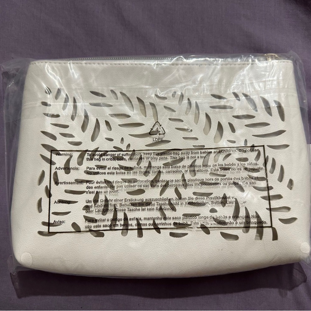 Oscar De la Renta Tote and Makeup Bag Set